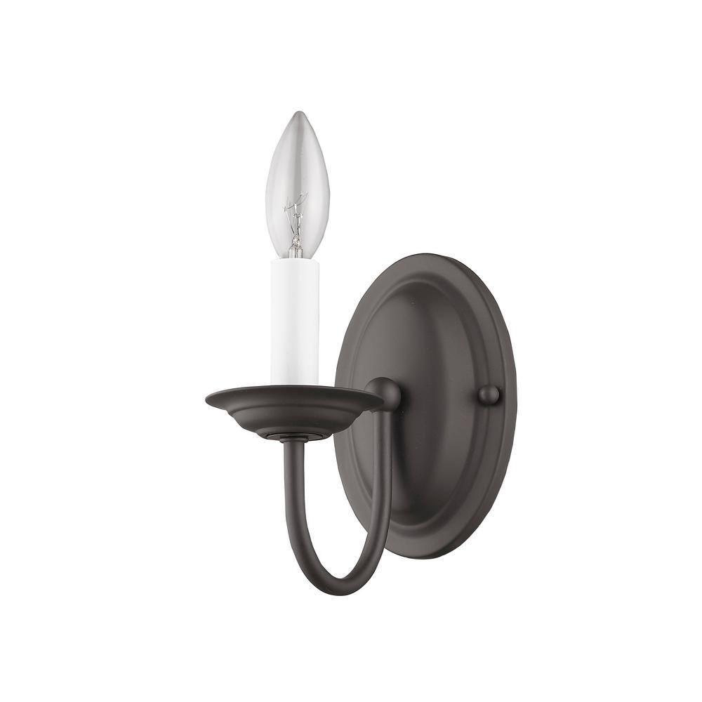 Livex Lighting Home Basics 1 - Light Wall Light in  Bronze