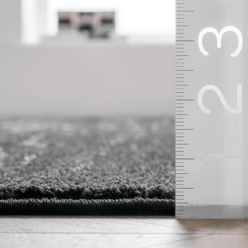 Nuloom Arlena Medallion 2x3 Accent Indoor Area Rug for Living Room Bedroom Dining Room Entryway Kitchen, Black/Grey