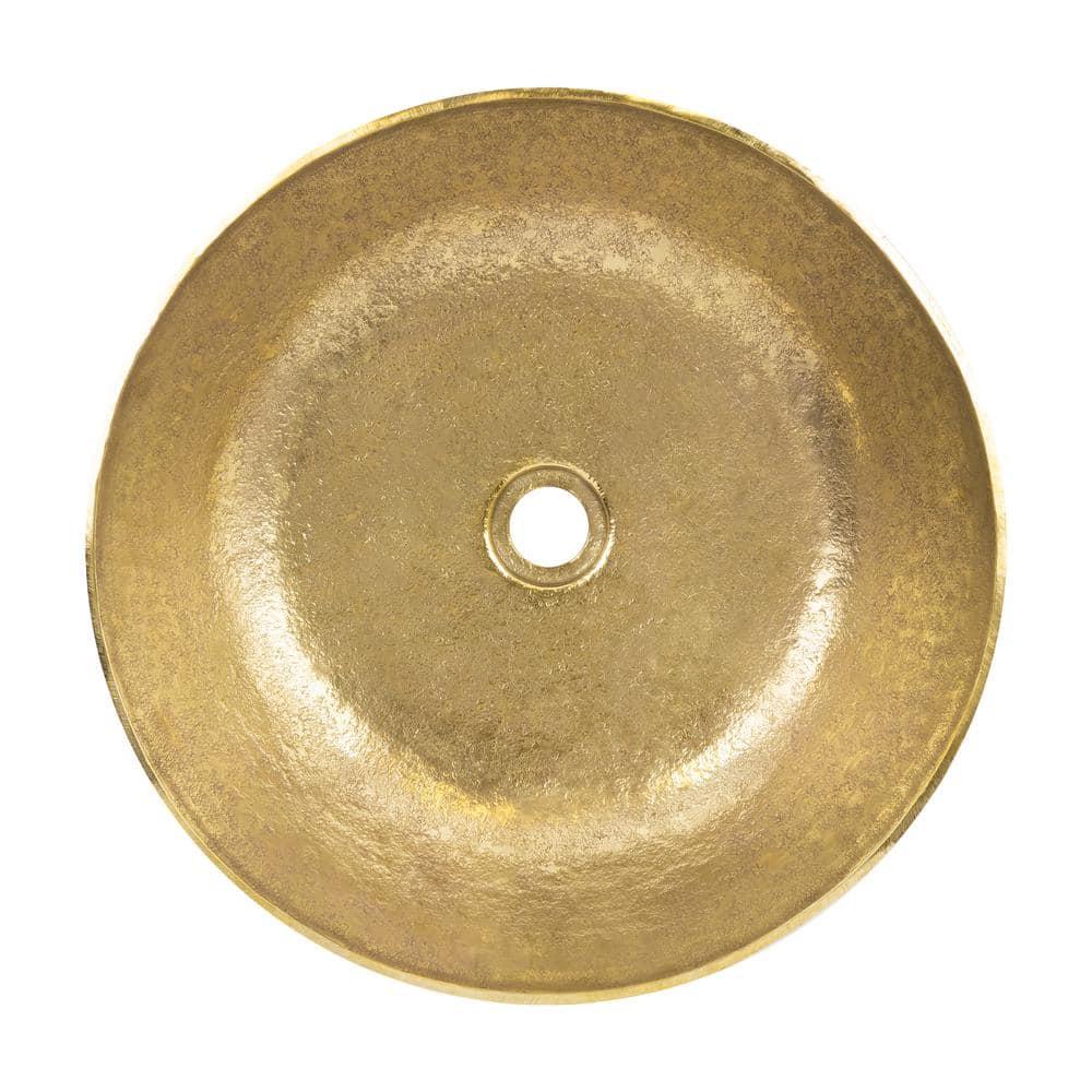 Premier Copper Products Terra Firma 17'' Brass Circular Bathroom Sink