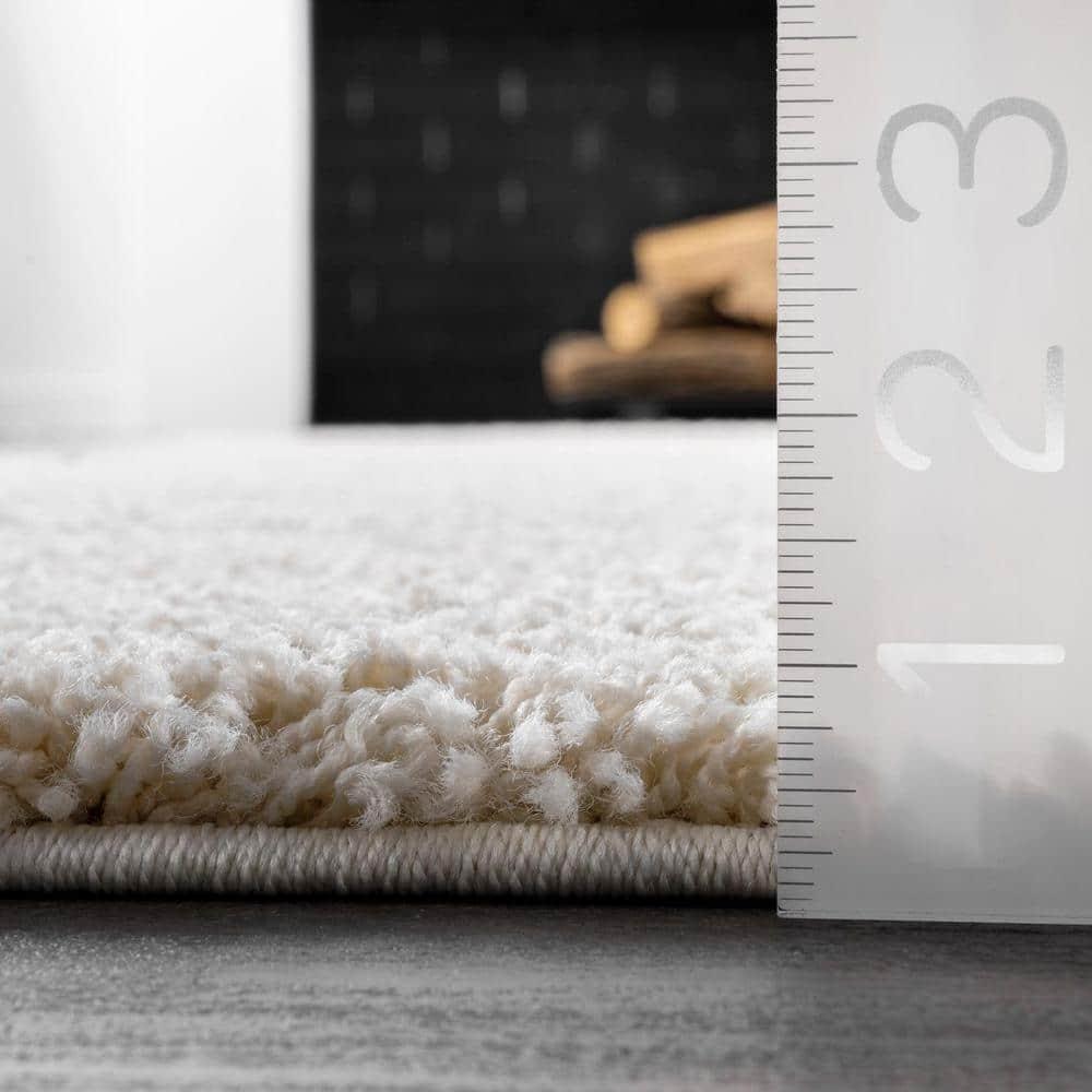nuLOOM Carolyn Modern Shag Area Rug, 9' 2" x 12', Cream