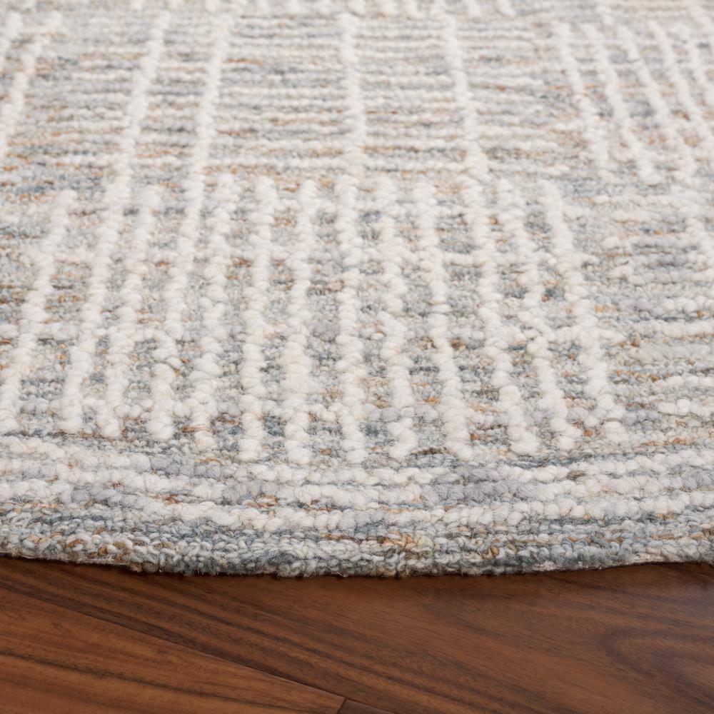 SAFAVIEH Abstract Milan Striped Area Rug, Brown/Ivory, 6' x 6' Round