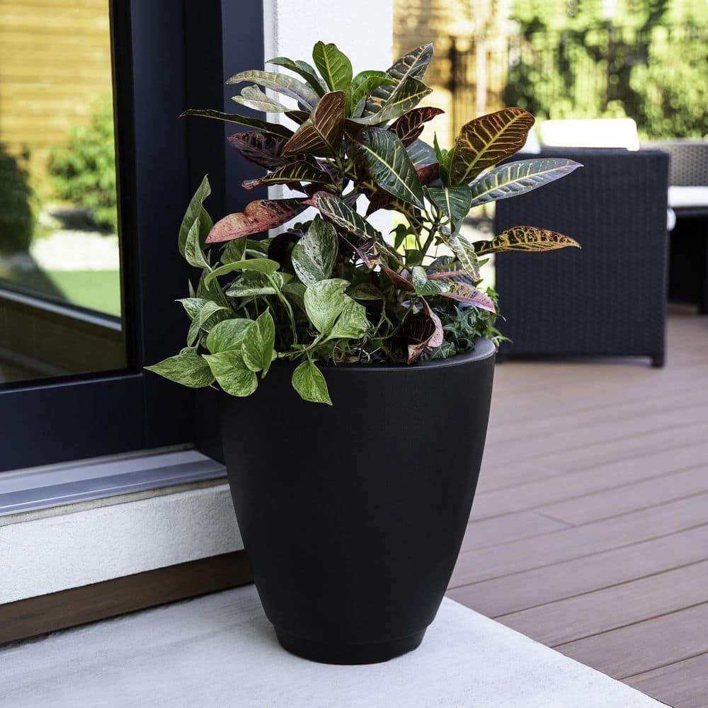 Mayne Inc. Caprio Tall Resin Pot Planter with Water Reservoir