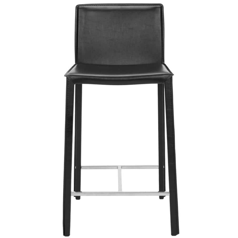 Jason 24" H Counter Stool (Set Of 2) - Black - Safavieh