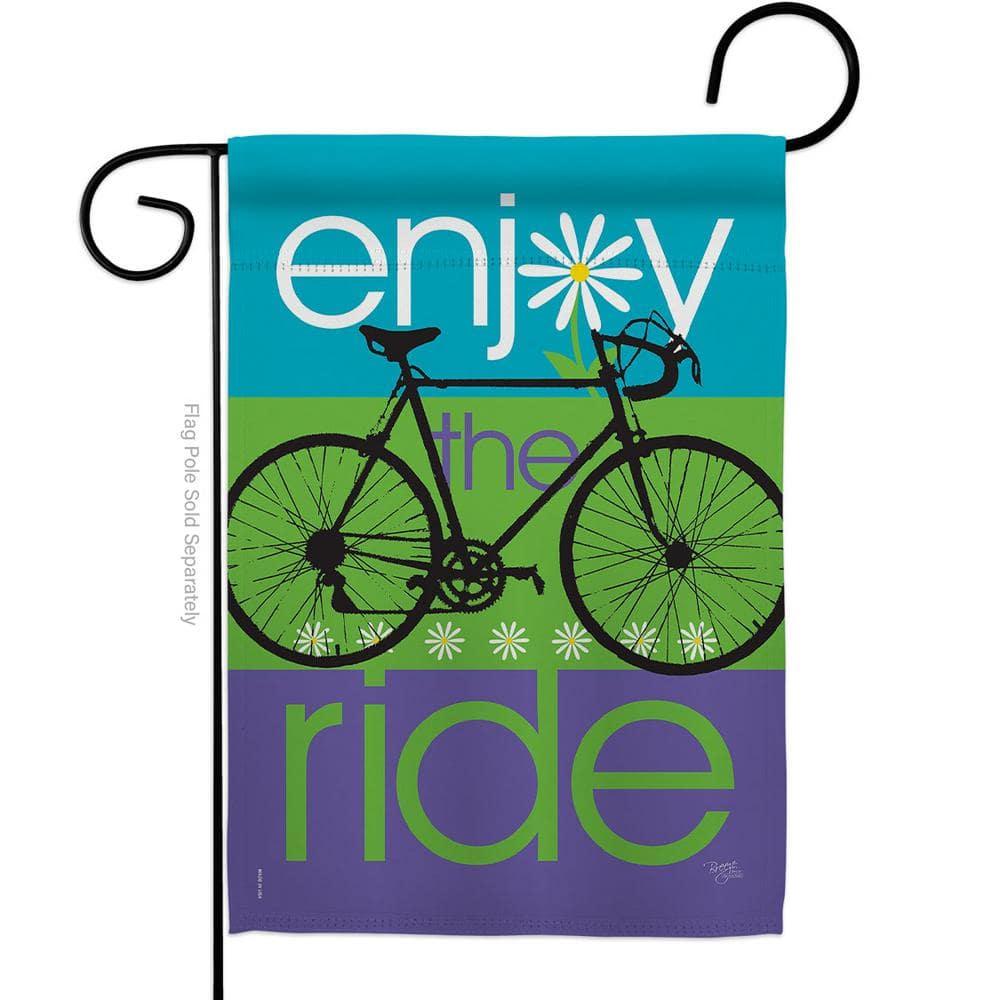 Breeze Decor 59040 Sports Bike Ride 2-Sided Impression Garden Flag - 13 x 18.5 in.