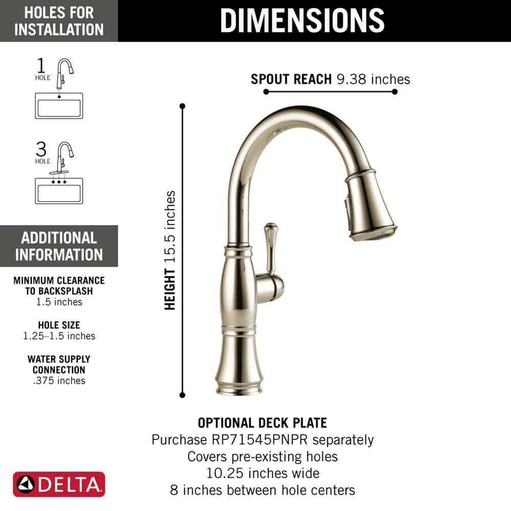 Cassidy Pull Down Sprayer Kitchen Sink Faucet, Single Handle Kitchen Faucet