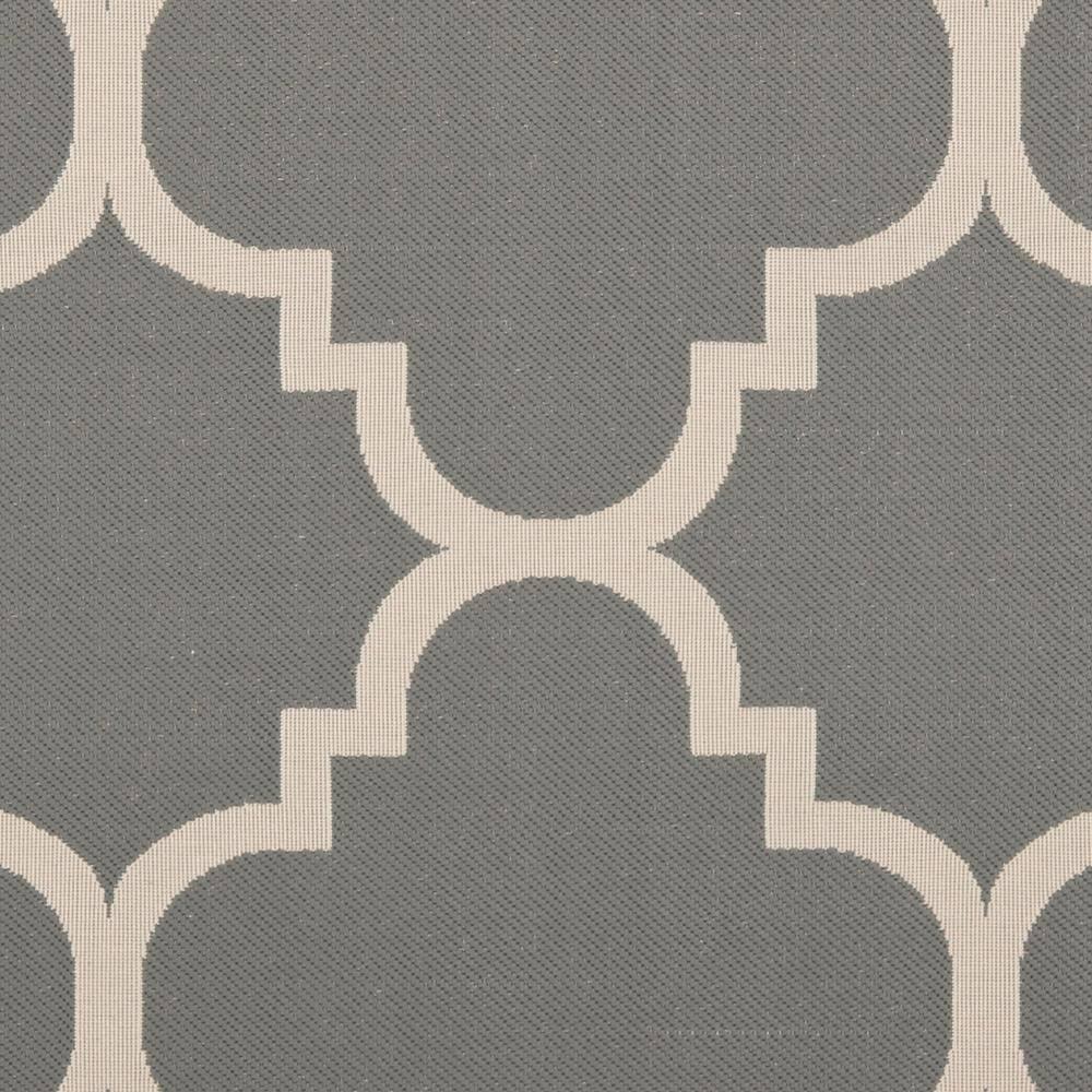 Courtyard CY6243 Power Loomed Indoor and Outdoor Area Rug - Grey/Beige - 4'x4' - Safavieh