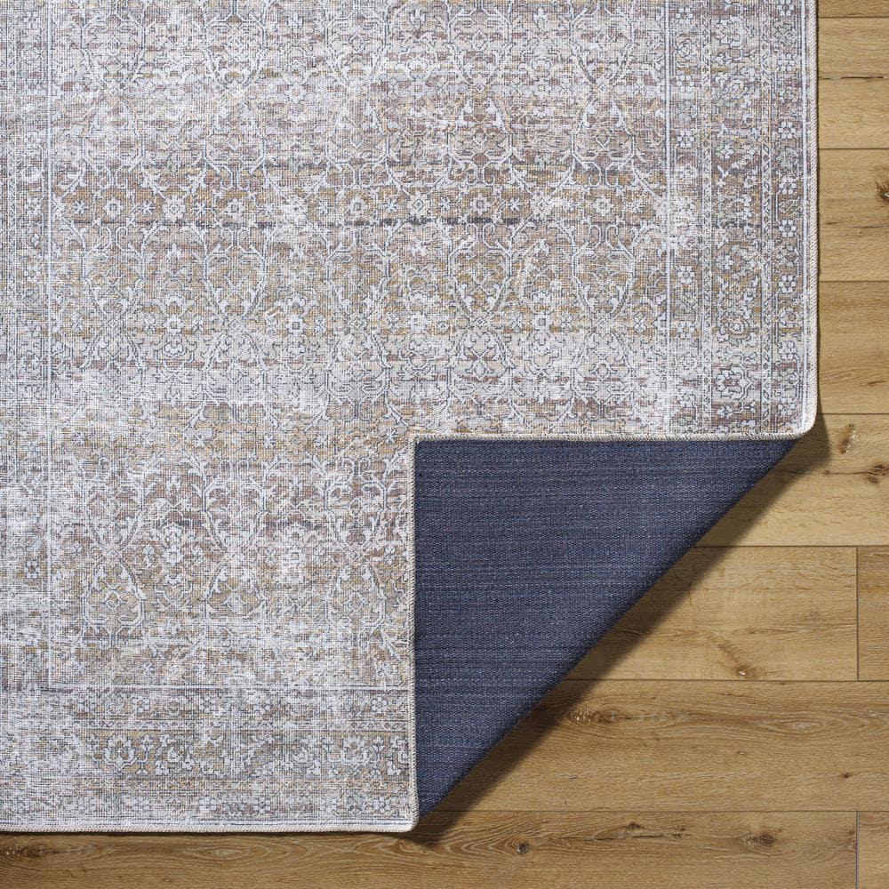 Our PNW Home x Livabliss Our PNW Home x Livabliss Machine Washable Oriental Boho Dark Brown Cream Area Rug