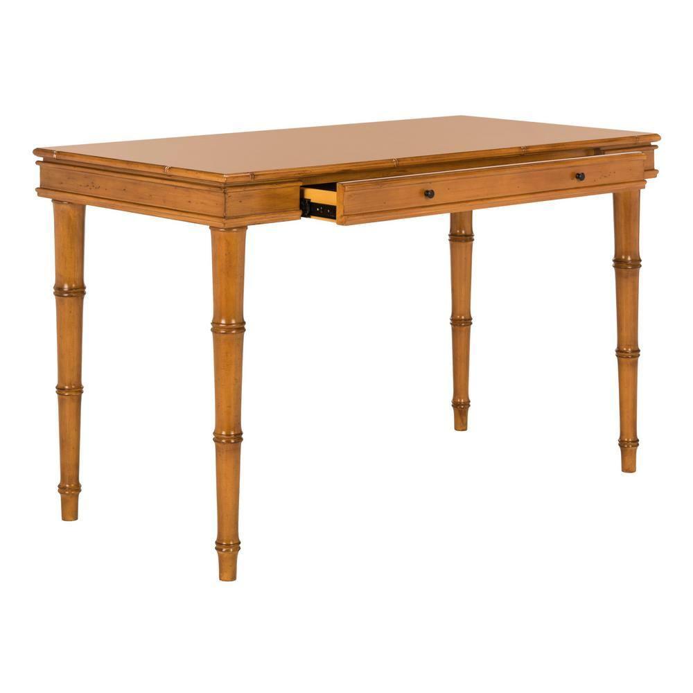Noely  1 Drawer Writing Desk - DSK3500 - Brown - Safavieh