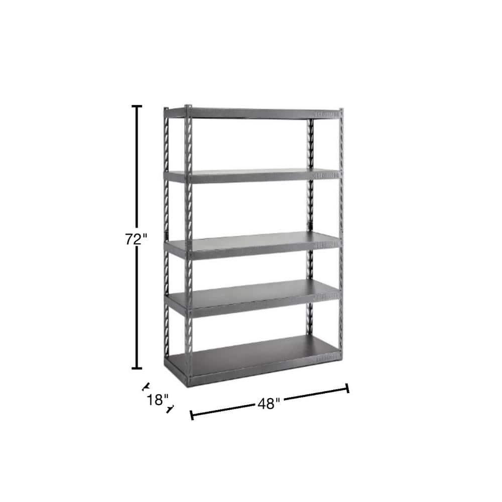 48" Wide EZ Connect Rack With Five Deep Shelves