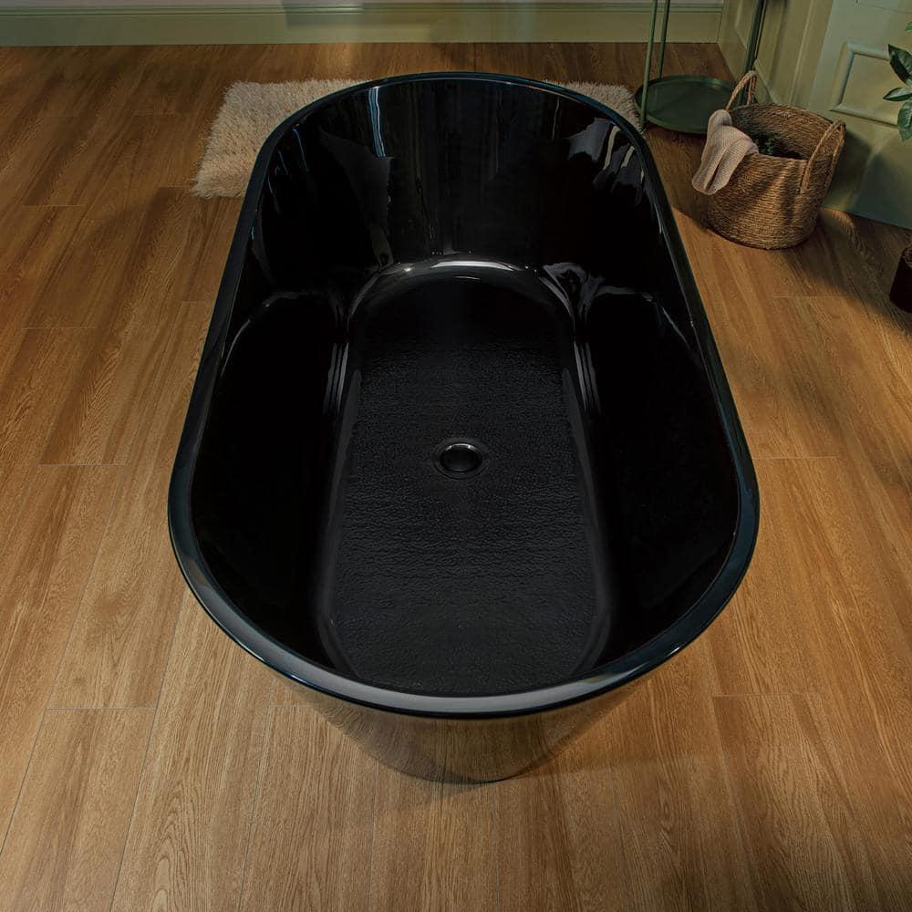 WoodBridge 67" x 32" Freestanding Soaking Acrylic Bathtub B8813-MB