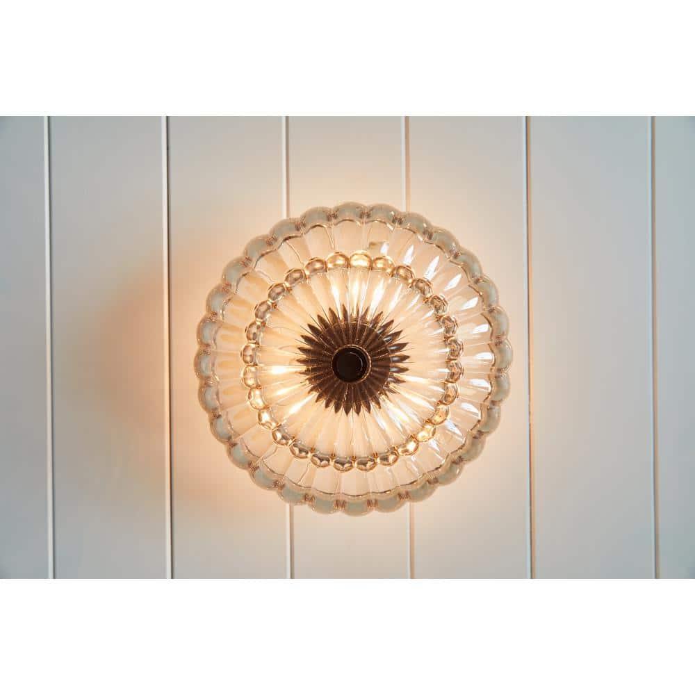 Quoizel Lighting Whitecap 3 - Light Semi-Flush Mount in  Mottled Cocoa
