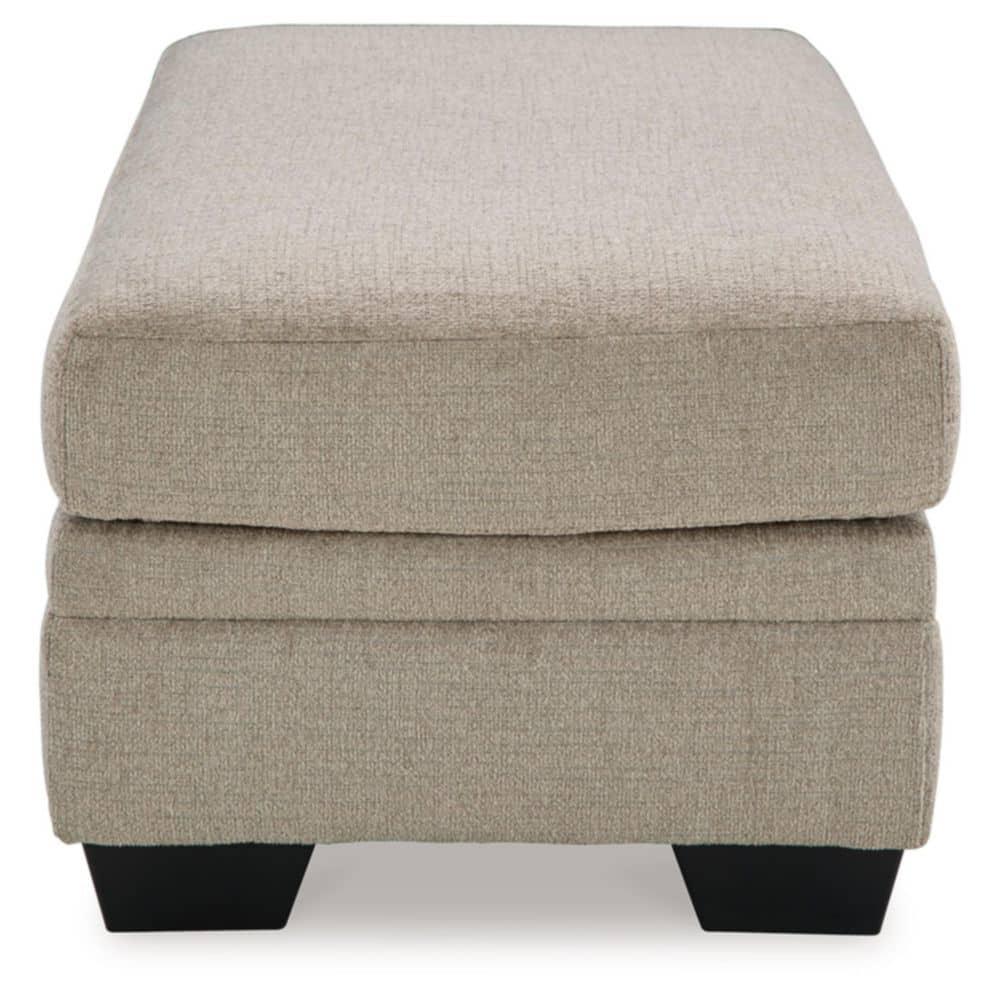Signature Design by Ashley Stonemeade Upholstered Ottoman, Taupe Brown