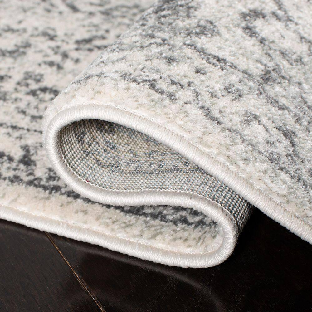 SAFAVIEH Evoke Trena Floral Area Rug, Ivory/Grey, 9' x 12'