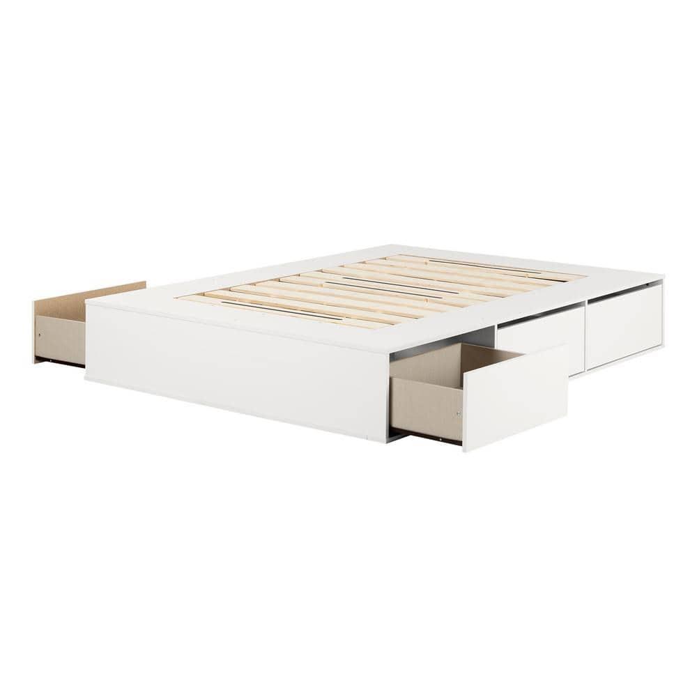Fusion Queen 6-Drawer Platform Bed Pure Black