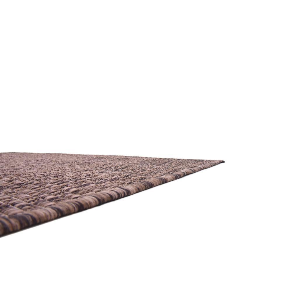 Unique Loom 4' 1 x 6' 1 Rectangle Indoor/Outdoor Solid Light Brown Area Rug