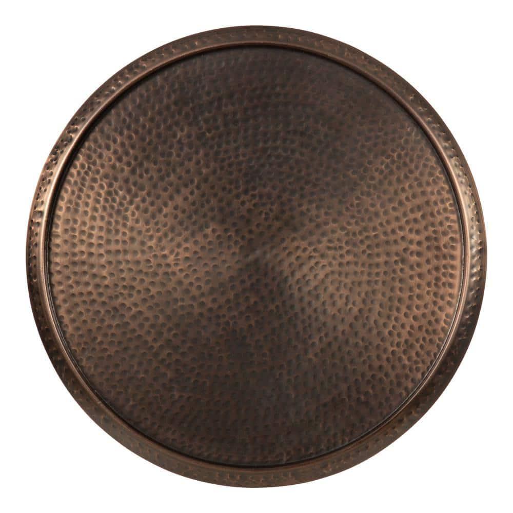 Kate and Laurel Sanzo Round Metal Side Table, 15x15x24, Bronze
