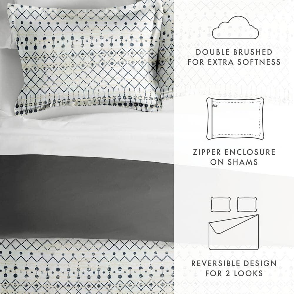 Becky Cameron Duvet Cover Set Etched Gate Pattern Reversible