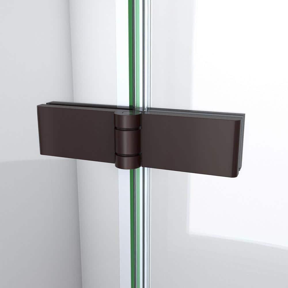 DreamLine Aqua-Q Fold 36 W X 36 D X 74.75 H Frameless Square Shower Enclosure DL-6528QC-88-06