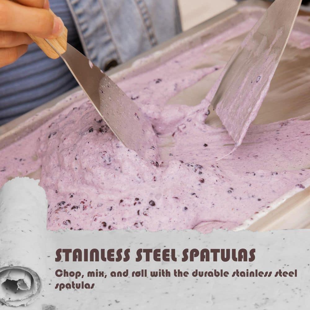 Whynter Whynter Portable Instant Ice Cream Maker Frozen Pan Roller in Stainless Steel