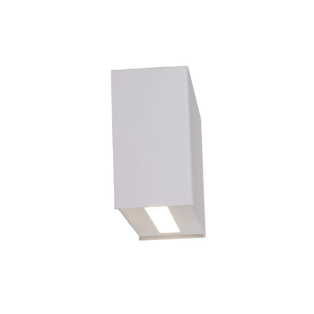 White Dimmable Energy Star Battery Wall Sconce