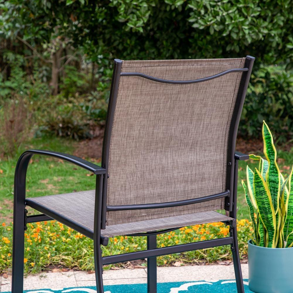 Argyri Powder-coated Steel Outdoor Dining Armchair