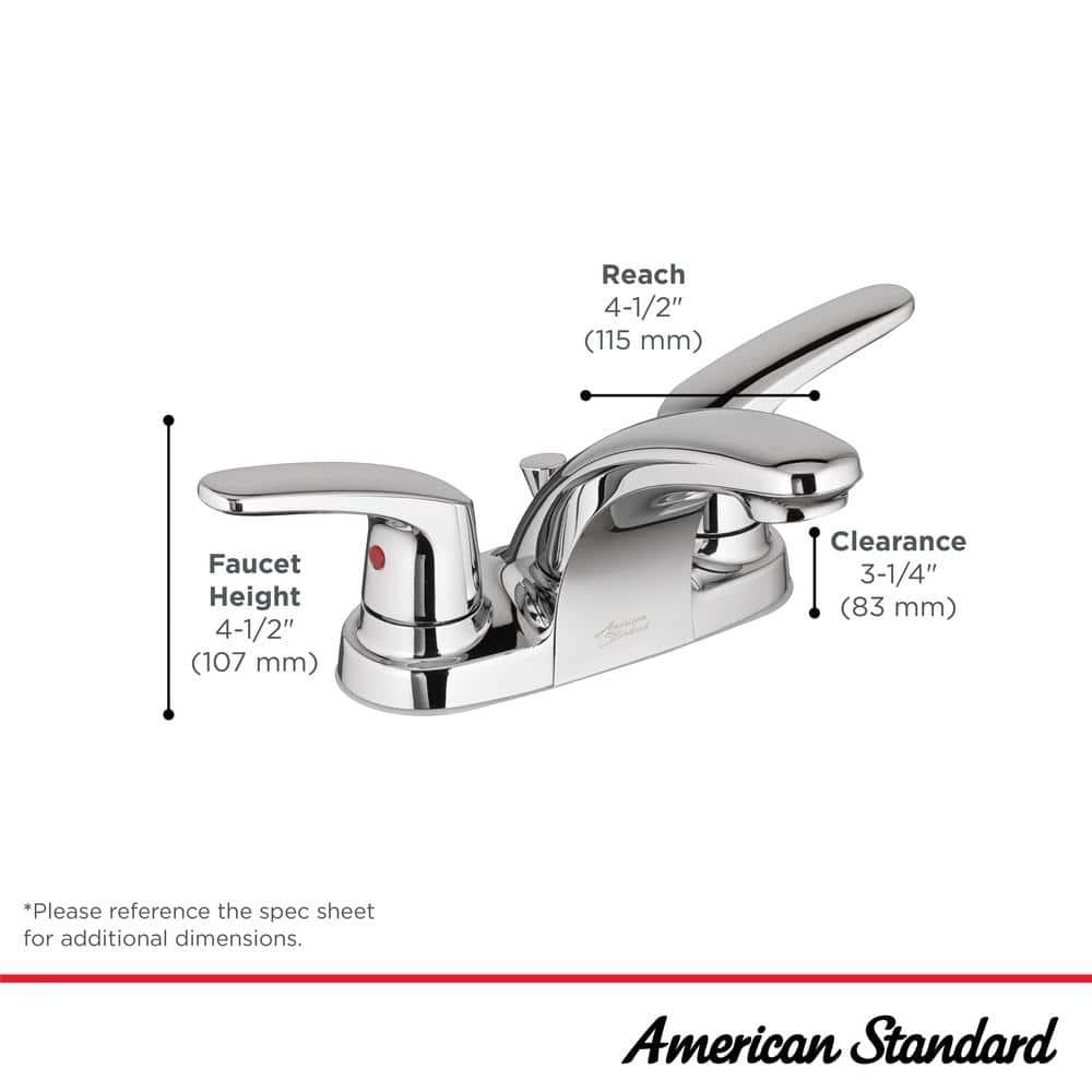 American Standard 7075.200 Colony Pro 1.2 GPM Centerset Bathroom Faucet - Black