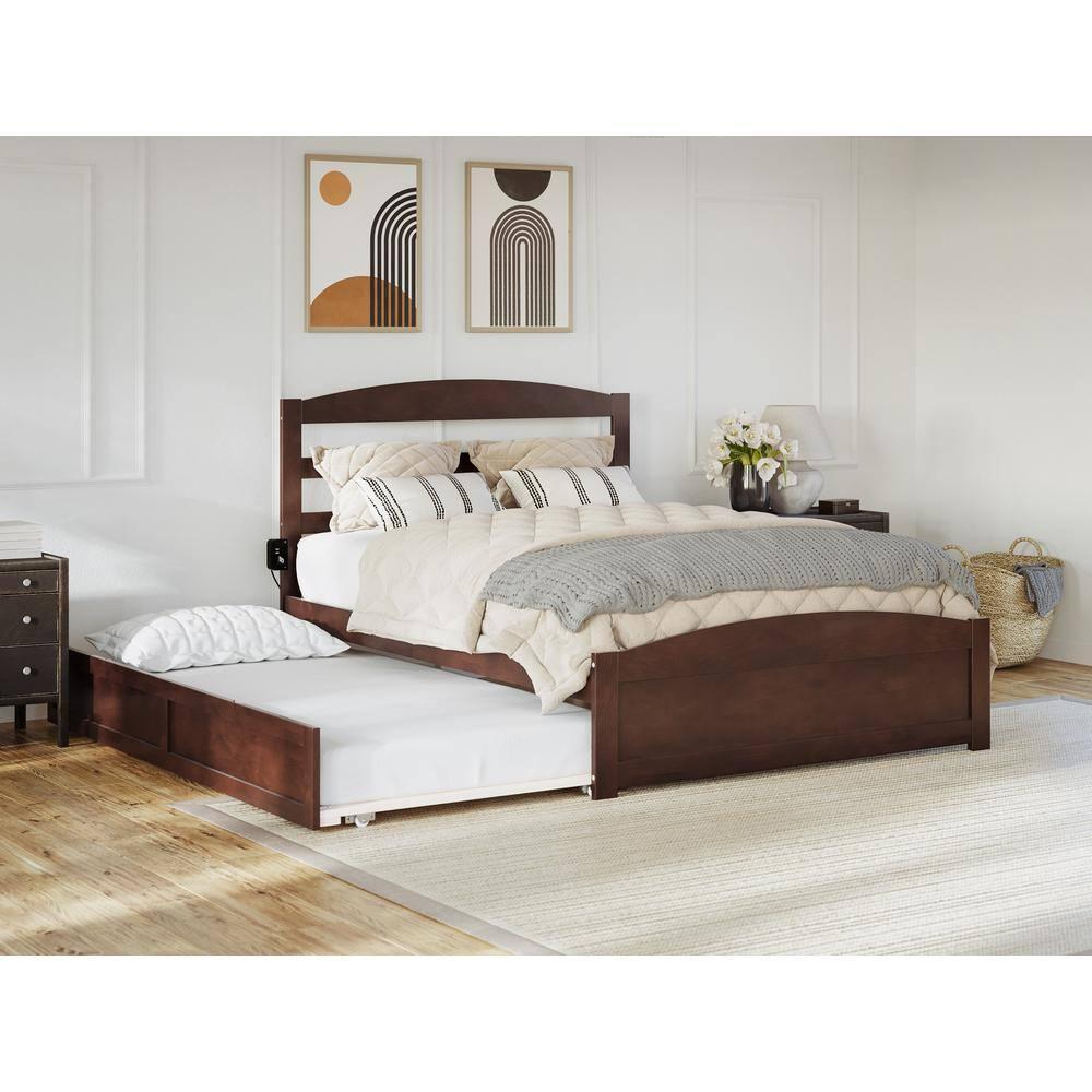 AFI Furnishings Warren Platform Bed F with Footboard & T Trundle AW