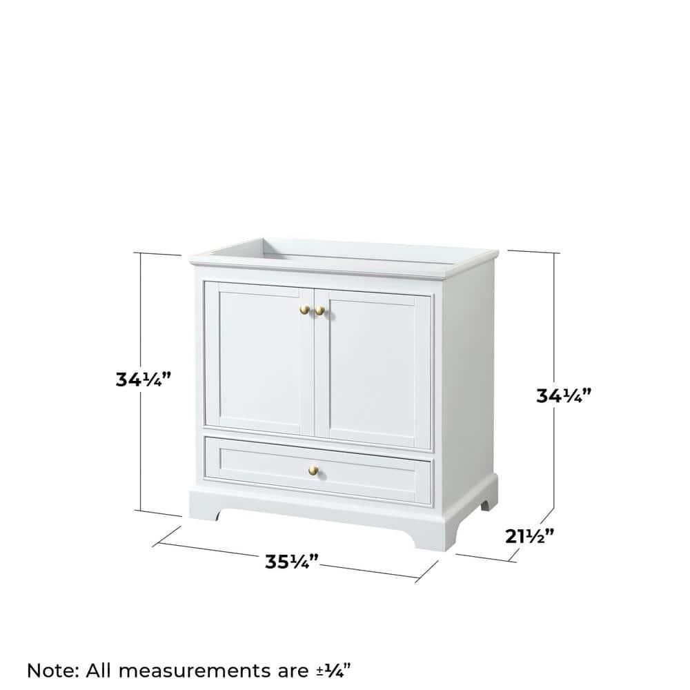 Wyndham Collection Deborah 35" Single Bathroom Vanity Base Only