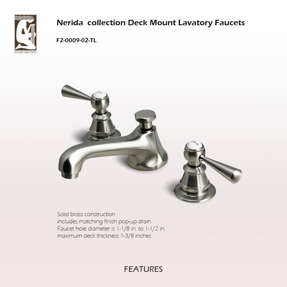 Widespread 2-handle Bathroom Faucet with Drain Assembly