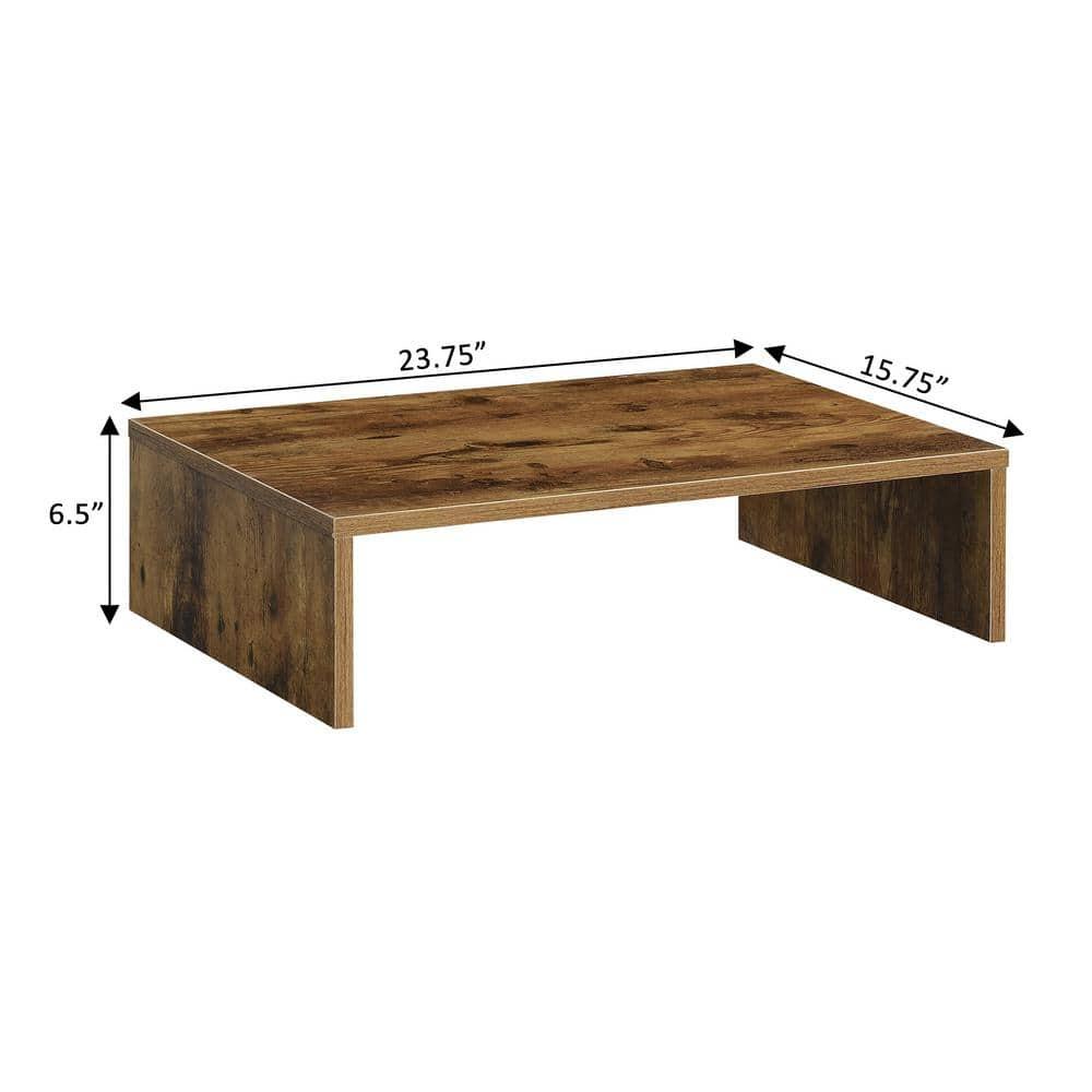 Convenience Concepts Designs2Go Small TV/Monitor Riser for TVs up to 26 inches, Barnwood