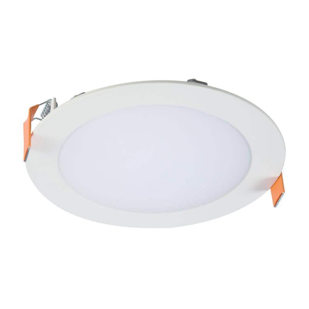 HLB6 Series 6 in. 2700K-5000K Selectable CCT Integrated LED Downlight Recessed Light (1-Quantity) with Round 2 Trims