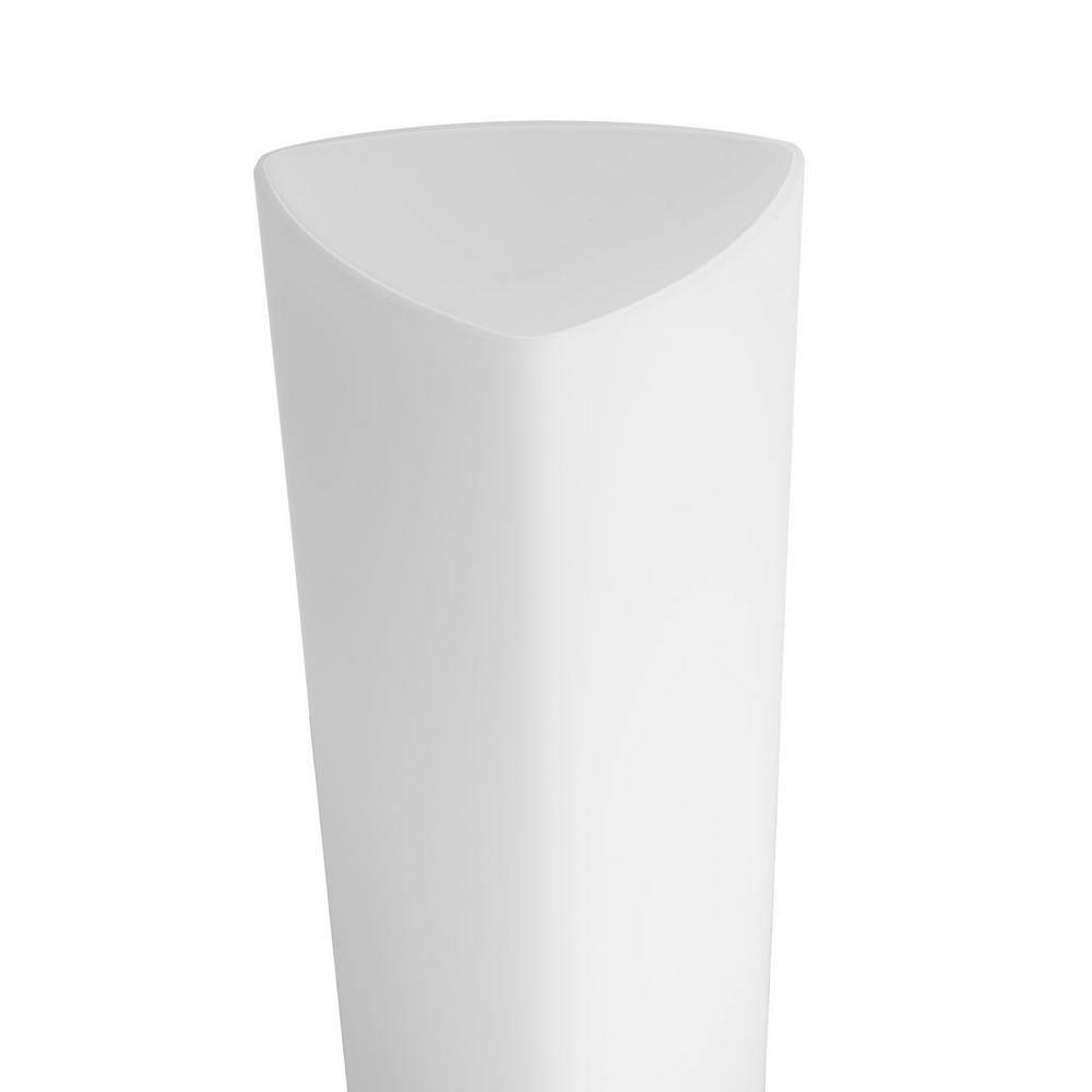 Progress Lighting Zura 1-Light Bath & Vanity Fixture, Zinc, Black, Opal Glass Shade