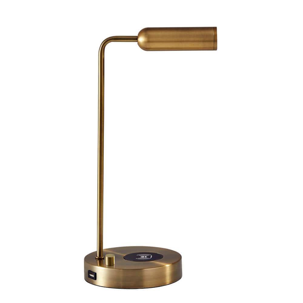 Avon 17" Desk Lamp With USB And Wireless Charging
