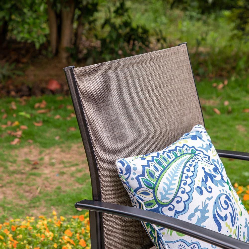 Argyri Powder-coated Steel Outdoor Dining Armchair