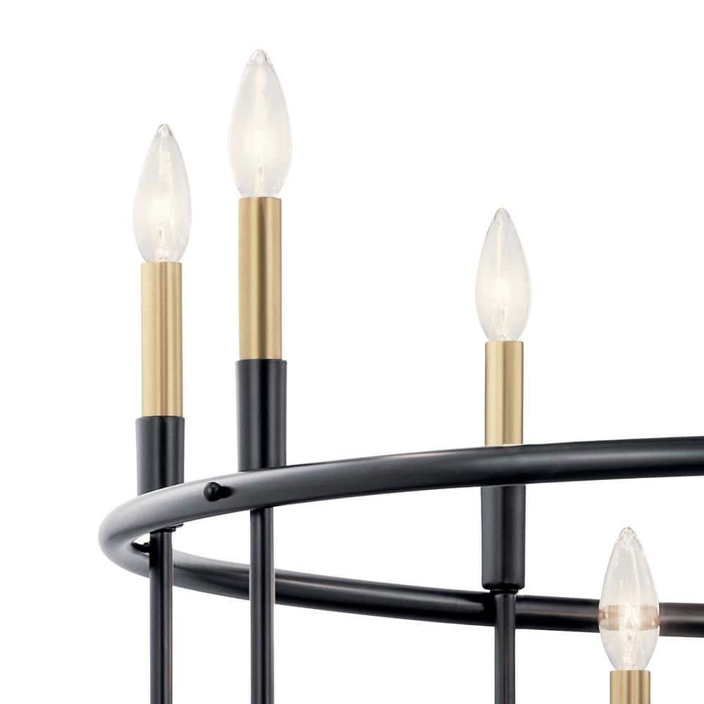 Capitol Hill 30.75" 12 Light Chandelier in Black