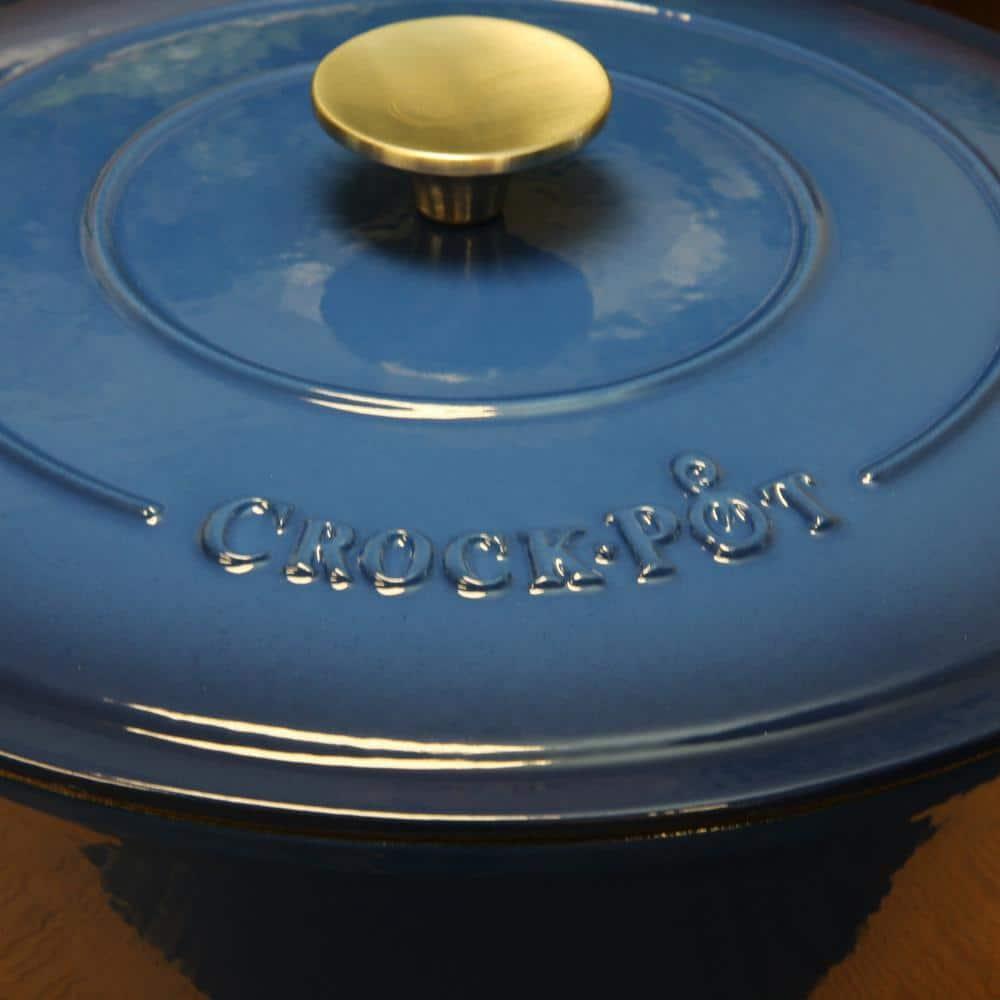 Crock-pot Crock-pot Artisan 5 qt. Non-Stick Cast Iron Round Braiser with Lid