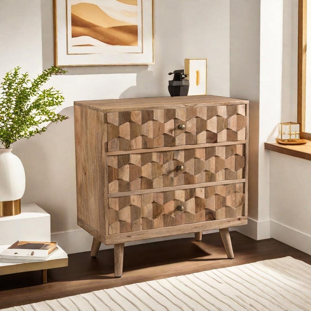 Millwood Pines 3 Drawer Dresser Chest