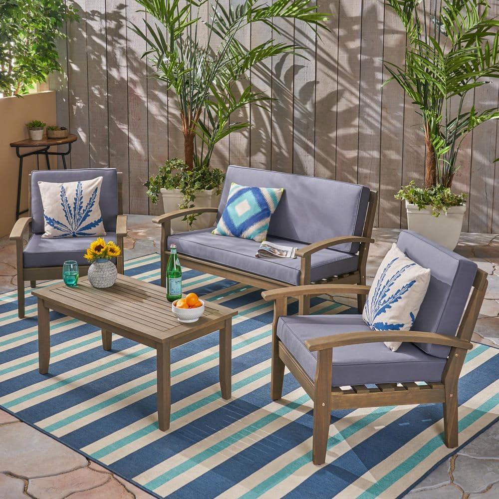 Acacia 4 - Person Patio Conversation Sets with Cushions