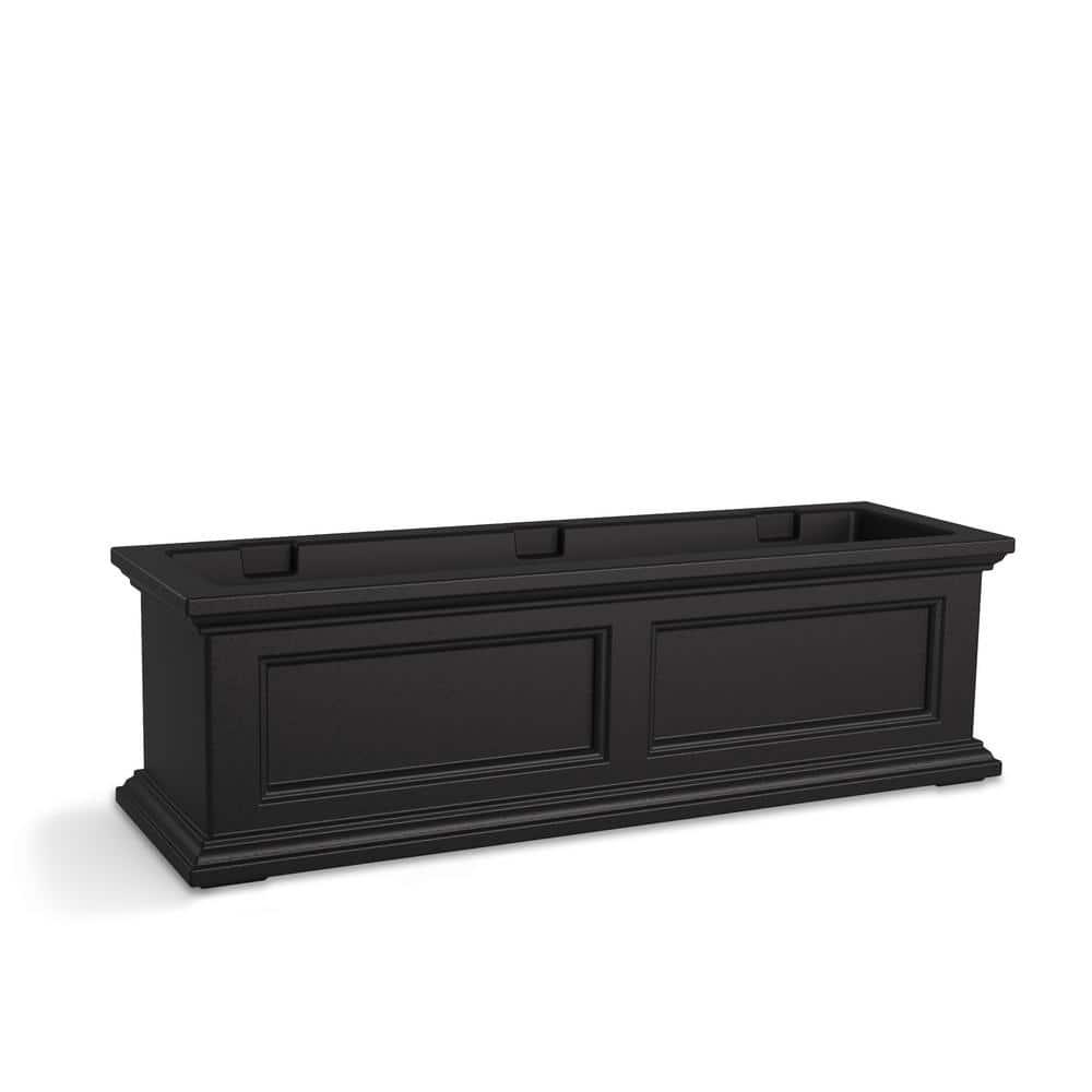The Anastasiya Resin Window Box Planter with Water Reservoir