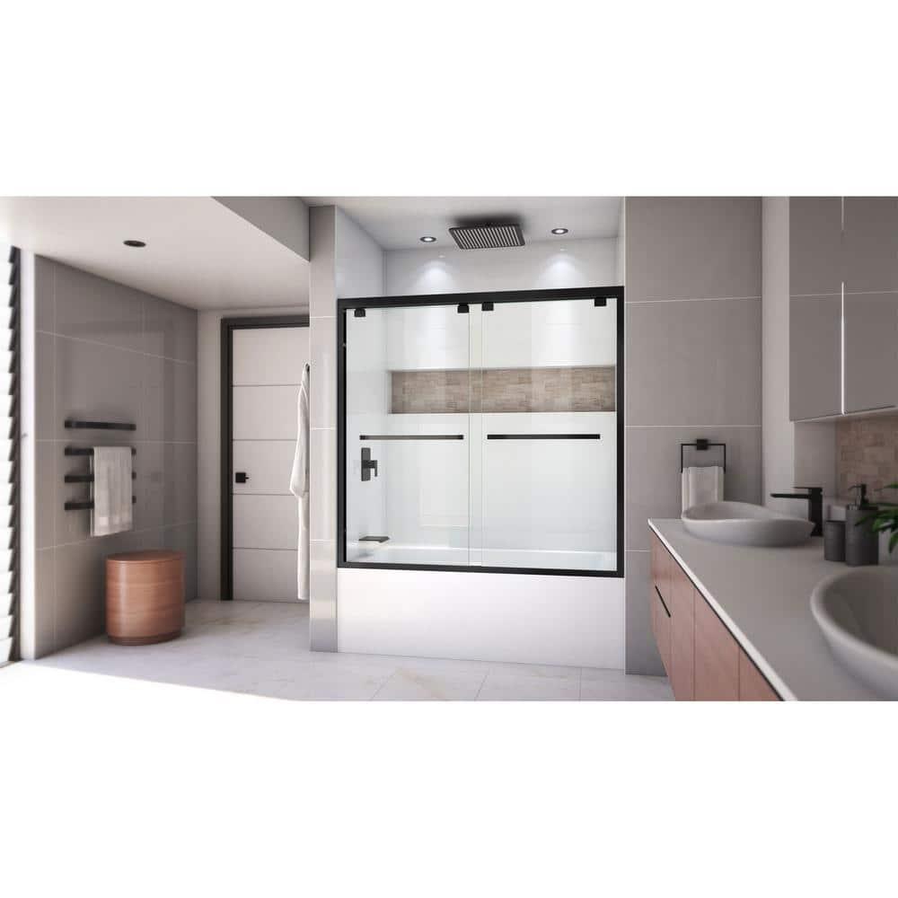 Encore 56" W x 58" H Semi-Frameless Tub Door with ClearMax Technology