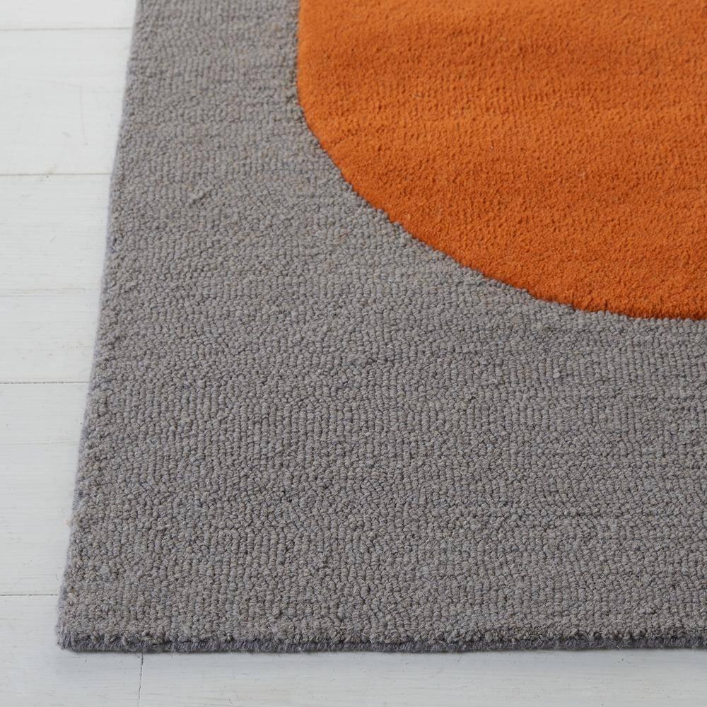 Rodeo Drive RD883 Hand Tufted Indoor Area Rug - 8'x10' - Grey/Black - Safavieh