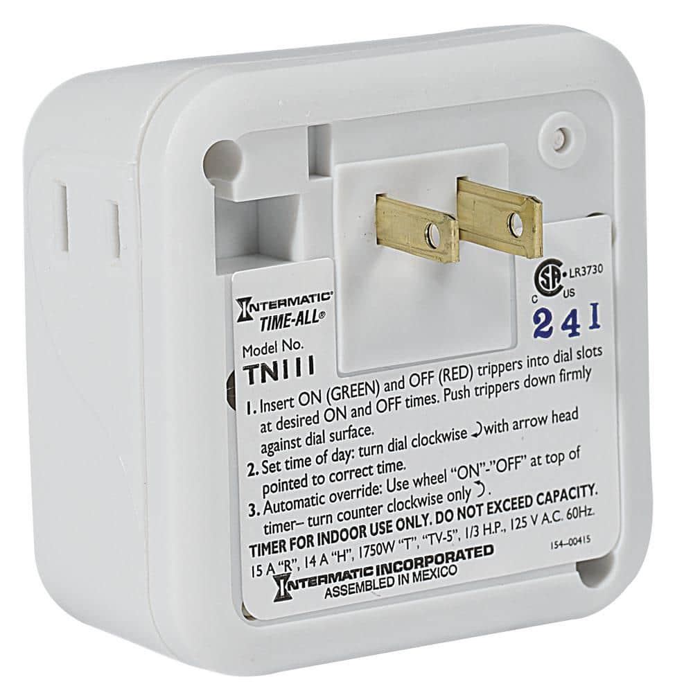 Intermatic TN311K 15-Amp Heavy Duty Lamp and Appliance Timer