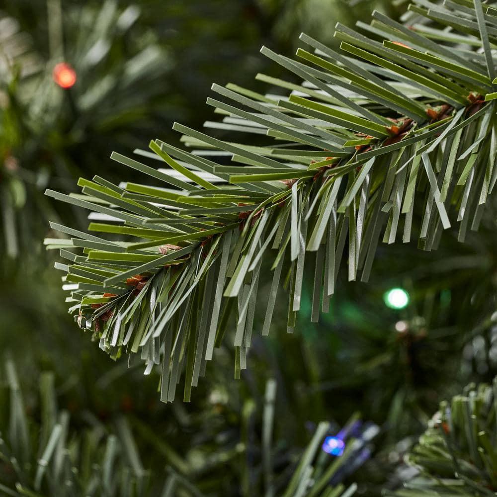 Home Accents Holiday 6.5 Ft. Pre-Lit LED Festive Pine Artificial Christmas Tree