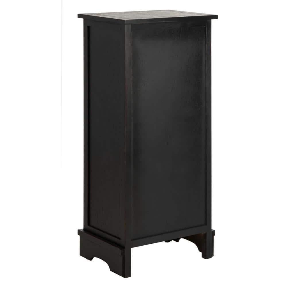 Connery Cabinet - Distressed Black - Safavieh.