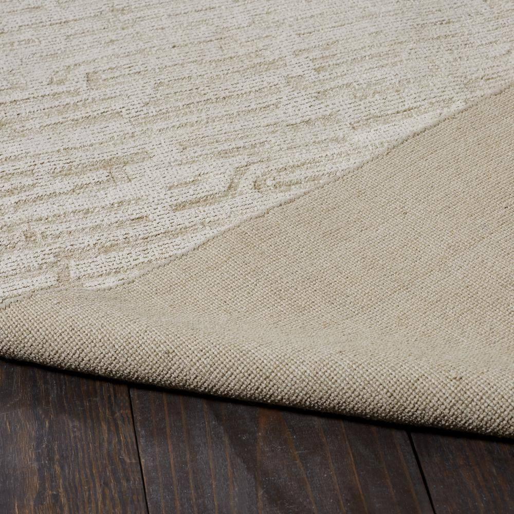 Handmade Linear Pattern Area Rug Linen 3'6" x 5'6" 4' x 6'