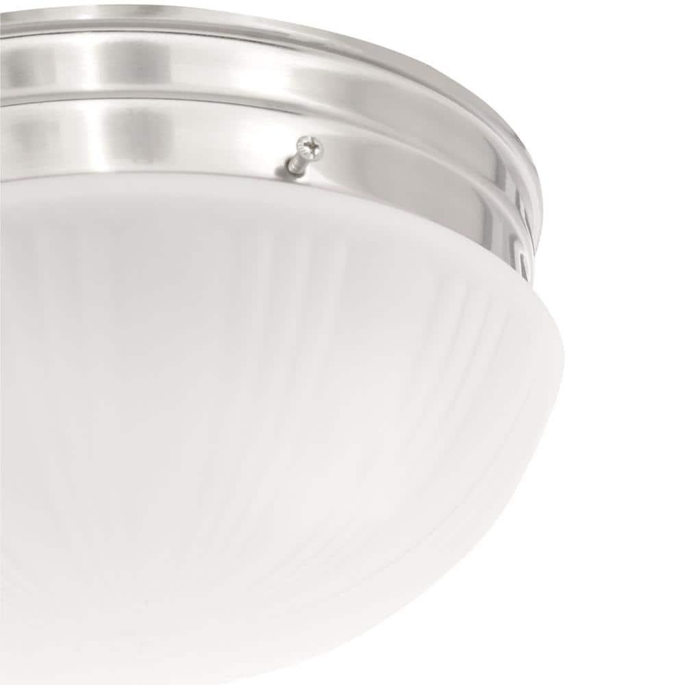 Westinghouse 67210 - 2 Light Brushed Nickel Ceiling Light Fixture