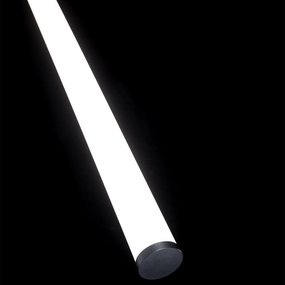 dweLED Flare Black Modern/contemporary Cylinder Integrated LED Medium Hanging Pendant light