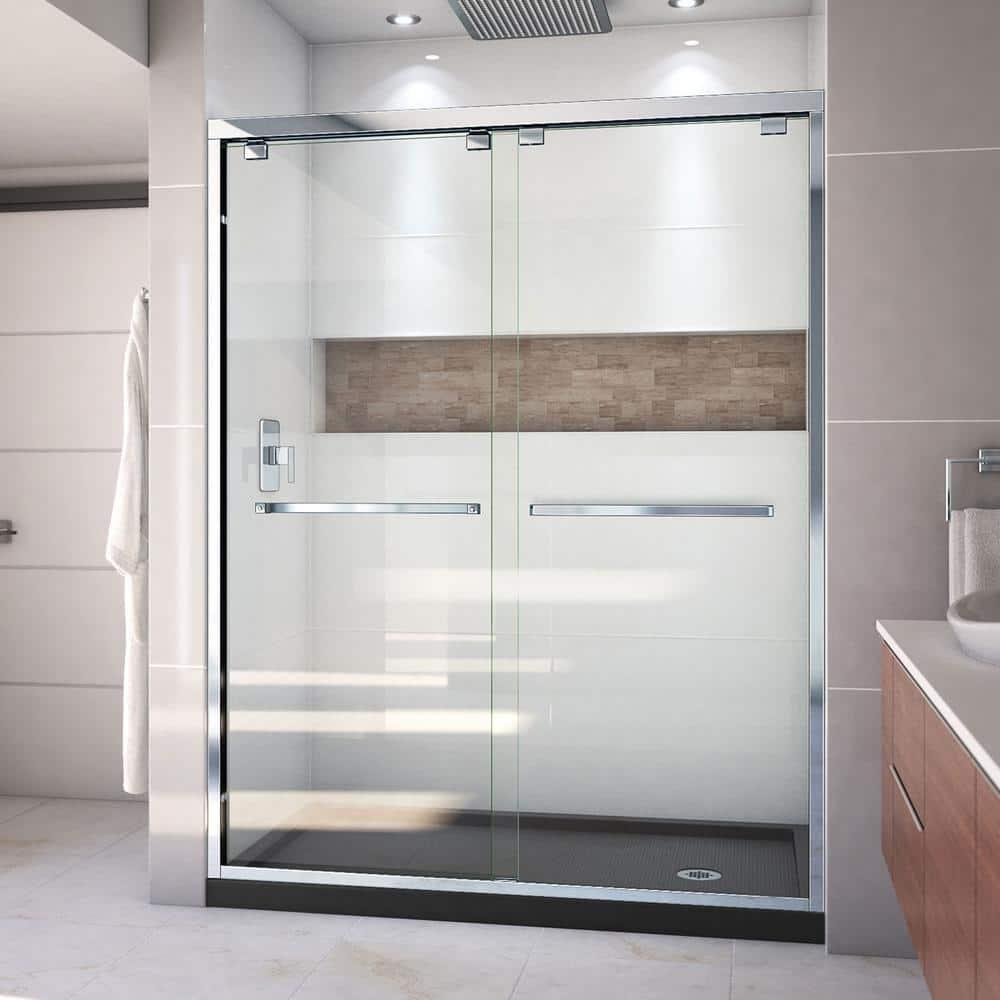 DreamLine Encore 78.75" H Semi-frameless Sliding Shower Enclosure DL-7007R-88-01
