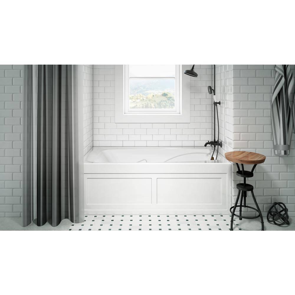 Cetra® 60" x 32" Alcove Whirlpool Acrylic Bathtub