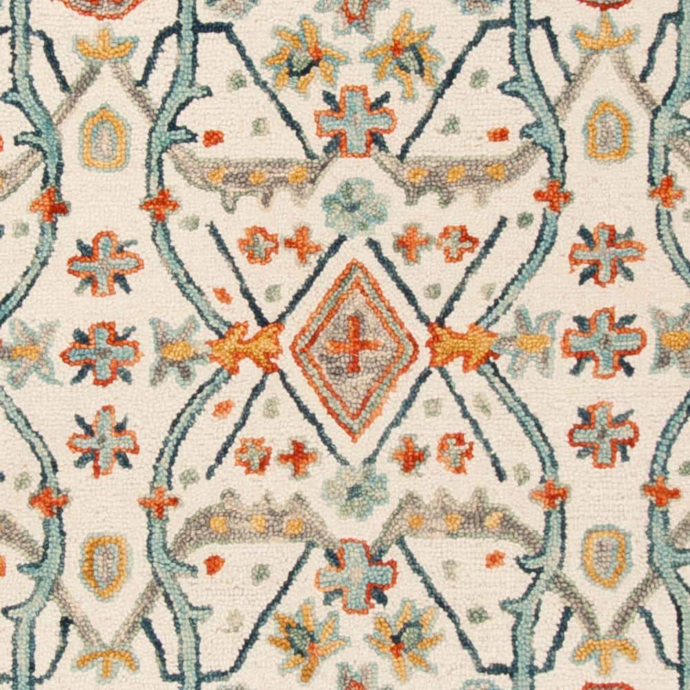 Aspen APN308 Hand Tufted Indoor Area Rug - Ivory/Blue - 9'x12' - Safavieh